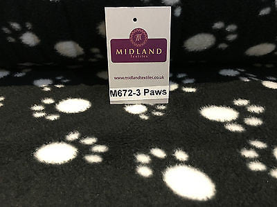 Anti pil polar Printed fleece ideal for throws blankets 150cm wide M672 Mtex - Midland Textiles & Fabric