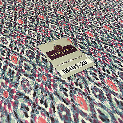 Artistic Mayflower High Street Smooth Chiffon Printed fabric 58' M401-28 Mtex - Midland Textiles & Fabric