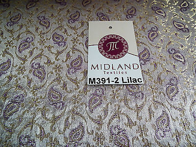 Indian Embroided Floral Metallic Banarsi Brocade Fabric 44' M391 Mtex - Midland Textiles & Fabric