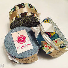 Jelly Rolls 40 strippers 100% cotton 2.5' Width by 42' length M550 Mtex - Midland Textiles & Fabric