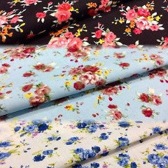 cath kidston Inspired Floral 100% Cotton Printed Fabric 58