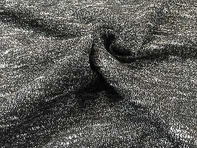 Salt and Pepper one way stretch jersey raw knit dress fabric 58" wide M631 Mtex - Midland Textiles & Fabric