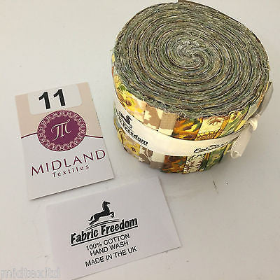 Mini Jelly Rolls 20 strippers 100% cotton 2.5' Width by 42' length M551 Mtex - Midland Textiles & Fabric