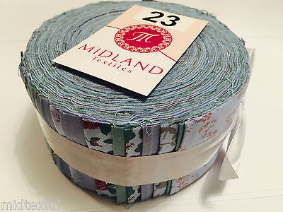Jelly Rolls 40 strippers 100% cotton 2.5' Width by 42' length M550 Mtex - Midland Textiles & Fabric