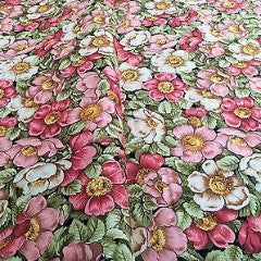44' Floral Print 100% Cotton Fabric Craft Renaissance Patchwork M302 Mtex - Midland Textiles & Fabric