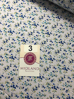 Small Ditsy Floral poly cotton print dress craft fabric 44' Wide M348 Mtex - Midland Textiles & Fabric