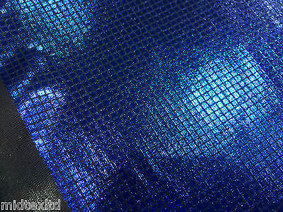 SHIMMER LAME FOIL FABRIC ON BLACK JERCEY STRETCHY WITH CHECK EFFECT 60