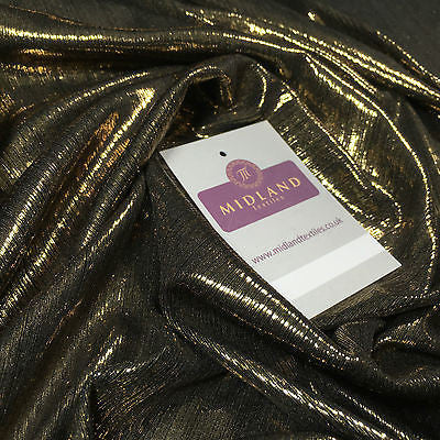 Shiny Metallic Corduroy Lame 1 way stretch Dress Fabric 40