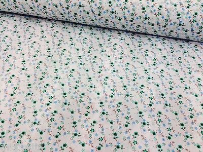 Vintage  floral ditsy Shabby Chic poly cotton printed fabric 44' Wide M341 Mtex - Midland Textiles & Fabric