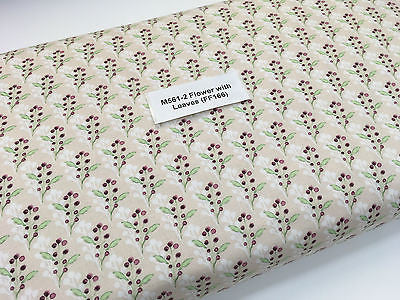 Pink Watercolour Floral 100% Cotton Craft & Patchwork fabric 44" Wide M561 Mtex - Midland Textiles & Fabric