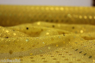 Sequin 3mm fabric sparkly shiny american knit 100cm Clothing M66 Mtex - Midland Textiles & Fabric