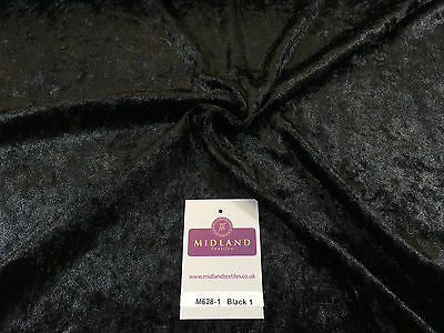 Crushed Velvet Velour One way stretch Dress & Craft Fabric 58' M628 Mtex - Midland Textiles & Fabric