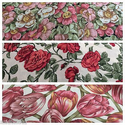 44" Floral Print 100% Cotton Fabric Craft Renaissance Patchwork M302 Mtex - Midland Textiles & Fabric