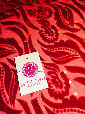 Burnout leaf floral print on chiffon 50' Inches Wide M161-9 Mtex - Midland Textiles & Fabric