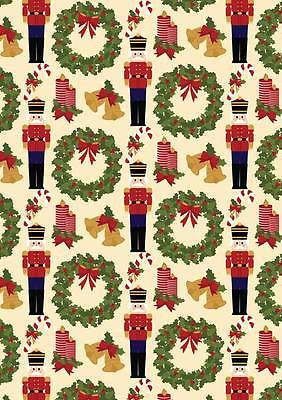 Nutcracker 100% Cotton Christmas Themed Patchwork fabric 44