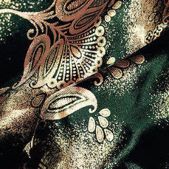 Black and Bronze Printed Stretch Velvet Velour Fabric 58' Wide, - M16-1 Mtex - Midland Textiles & Fabric