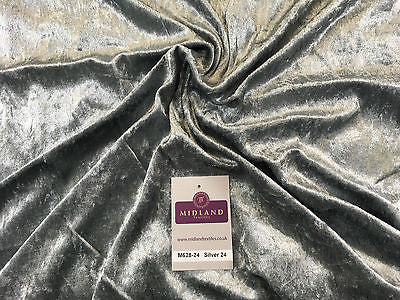 Crushed Velvet Velour One way stretch Dress & Craft Fabric 58' M628 Mtex - Midland Textiles & Fabric