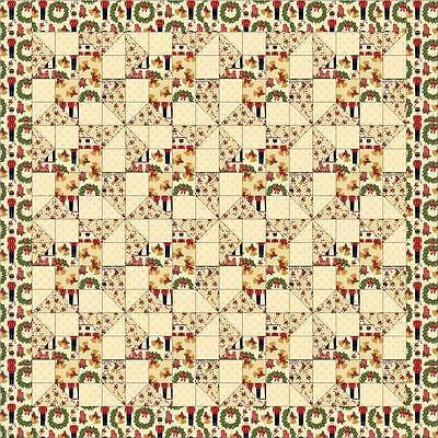 Nutcracker 100% Cotton Christmas Themed Patchwork fabric 44