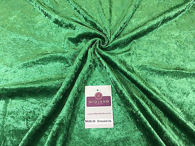 Crushed Velvet Velour One way stretch Dress & Craft Fabric 58