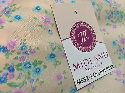 Vintage Ditsy Floral Printed Fabric 100% Cotton Poplin 44' Wide M532 Mtex - Midland Textiles & Fabric