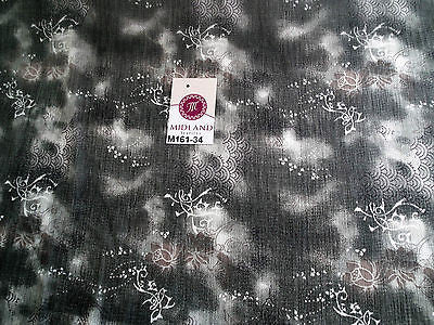Grey's two tonal printed chiffon fabric 44' wide M161-34 Mtex - Midland Textiles & Fabric
