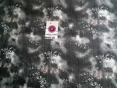 Grey's two tonal printed chiffon fabric 44" wide M161-34 Mtex - Midland Textiles & Fabric