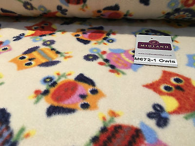 Anti pil polar Printed fleece ideal for throws blankets 150cm wide M672 Mtex - Midland Textiles & Fabric