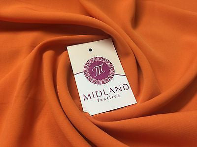 Soft and Lightweight Peach Crepe Dressmaking Fabric ideal for Bridal M510 Mtex - Midland Textiles & Fabric