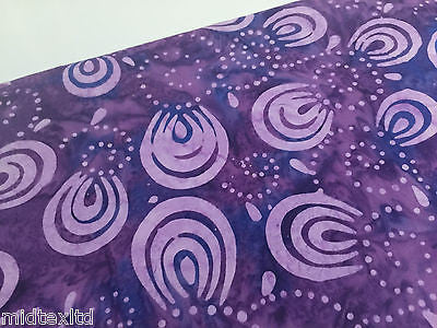 Swirl and dot design contrasting colours Bali batik fabric 100% Cotton M525 Mtex - Midland Textiles & Fabric