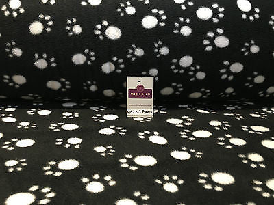 Anti pil polar Printed fleece ideal for throws blankets 150cm wide M672 Mtex - Midland Textiles & Fabric