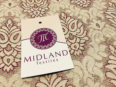 Indian Banarsi Floral Ornamental Motif Woven Brocade fabric 44' M242 Mtex - Midland Textiles & Fabric