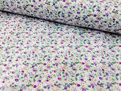 Vintage  floral ditsy Shabby Chic poly cotton printed fabric 44' Wide M341 Mtex - Midland Textiles & Fabric
