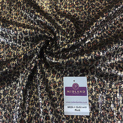Animal Print Sequin One way stretch dress fabric 55' Wide M636 Mtex - Midland Textiles & Fabric
