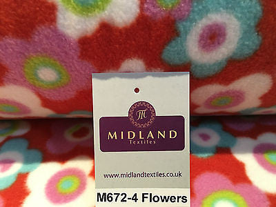 Anti pil polar Printed fleece ideal for throws blankets 150cm wide M672 Mtex - Midland Textiles & Fabric