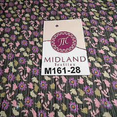 Floral ditsy flower printed crinkle chiffon fabric 44' wide M161-28 Mtex - Midland Textiles & Fabric