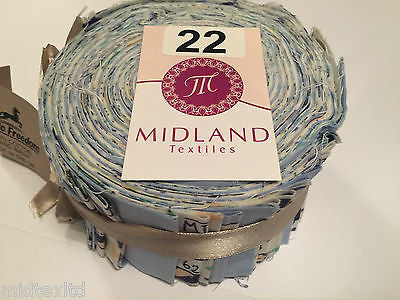 Jelly Rolls 40 strippers 100% cotton 2.5' Width by 42' length M550 Mtex - Midland Textiles & Fabric