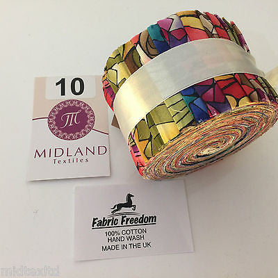 Mini Jelly Rolls 20 strippers 100% cotton 2.5' Width by 42' length M551 Mtex - Midland Textiles & Fabric