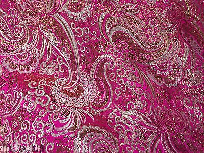 Paisley Metallic Brocade Fabric 58' wide for Jackets and waistcoats M350 Mtex - Midland Textiles & Fabric