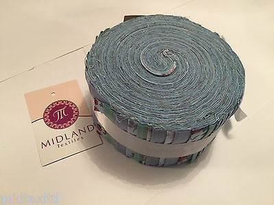 Jelly Rolls 40 strippers 100% cotton 2.5' Width by 42' length M550 Mtex - Midland Textiles & Fabric