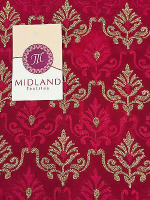 Luxury Crepe Fabric Metallic Embroidery 36' M243 Mtex - Midland Textiles & Fabric