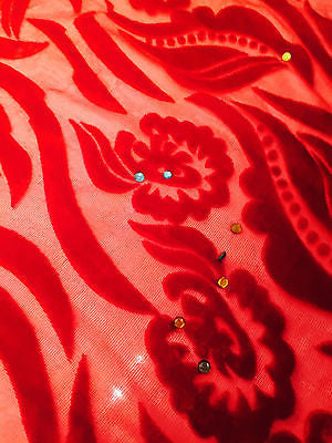 Burnout leaf floral print on chiffon 50' Inches Wide M161-9 Mtex - Midland Textiles & Fabric