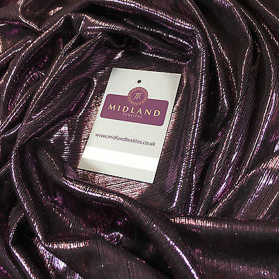 Shiny Metallic Corduroy Lame 1 way stretch Dress Fabric 40' wide M699 Mtex - Midland Textiles & Fabric