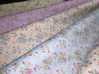 Vintage Ditsy Floral Printed Fabric 100% Cotton Poplin 44" Wide M532 Mtex - Midland Textiles & Fabric