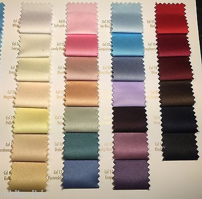 Peau-De-Soie 100% Polyester medium  Matt Satin wedding dresses fabric M601 - Midland Textiles & Fabric