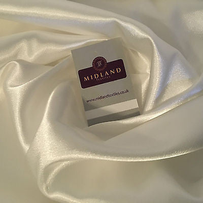 Satin Backed Crepe Bridal & Evening Dress Fabric Medium Weight 44' M688 Mtex - Midland Textiles & Fabric