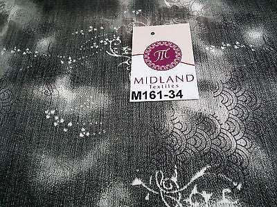 Grey's two tonal printed chiffon fabric 44" wide M161-34 Mtex - Midland Textiles & Fabric