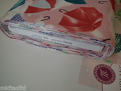 Umbrella Print 100% Cotton Poplin Fabric, 45' Wide. Craft Cotton M26 Mtex - Midland Textiles & Fabric
