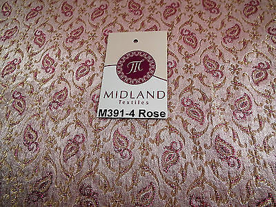 Indian Embroided Floral Metallic Banarsi Brocade Fabric 44' M391 Mtex - Midland Textiles & Fabric