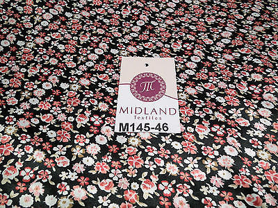 Floral Ditsy Printed Silky Smooth Satin Dress Fabric 58' Wide M145-46-47-48 - Midland Textiles & Fabric