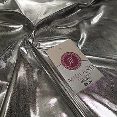 Metallic Shiny Stretchy foil Polyester Nylon Spandex Mix 58" Wide M100 Mtex - Midland Textiles & Fabric